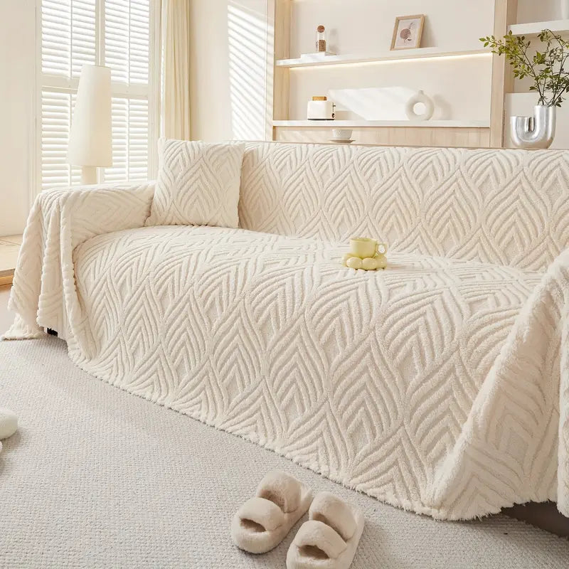 Funda Cubre Sofá Acolchonada Diseño Leaves