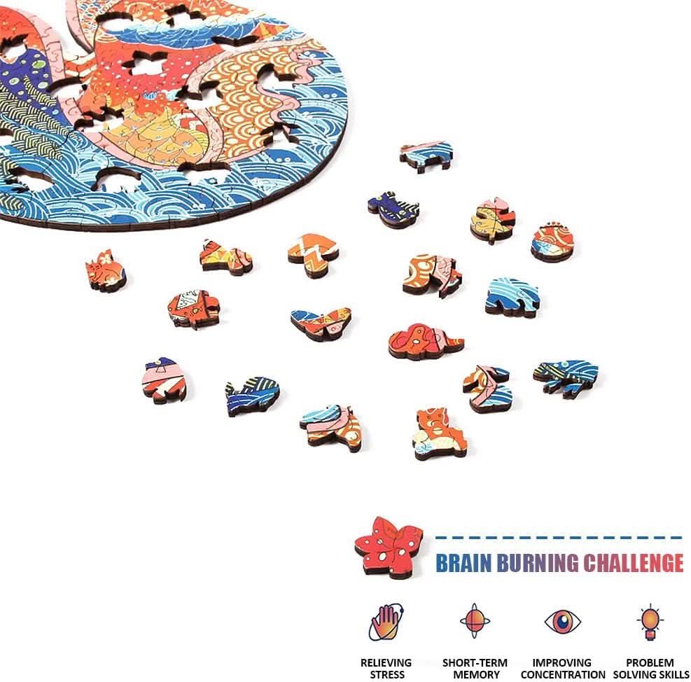 Puzzle de Madera de 200 Piezas Diseño Zorro