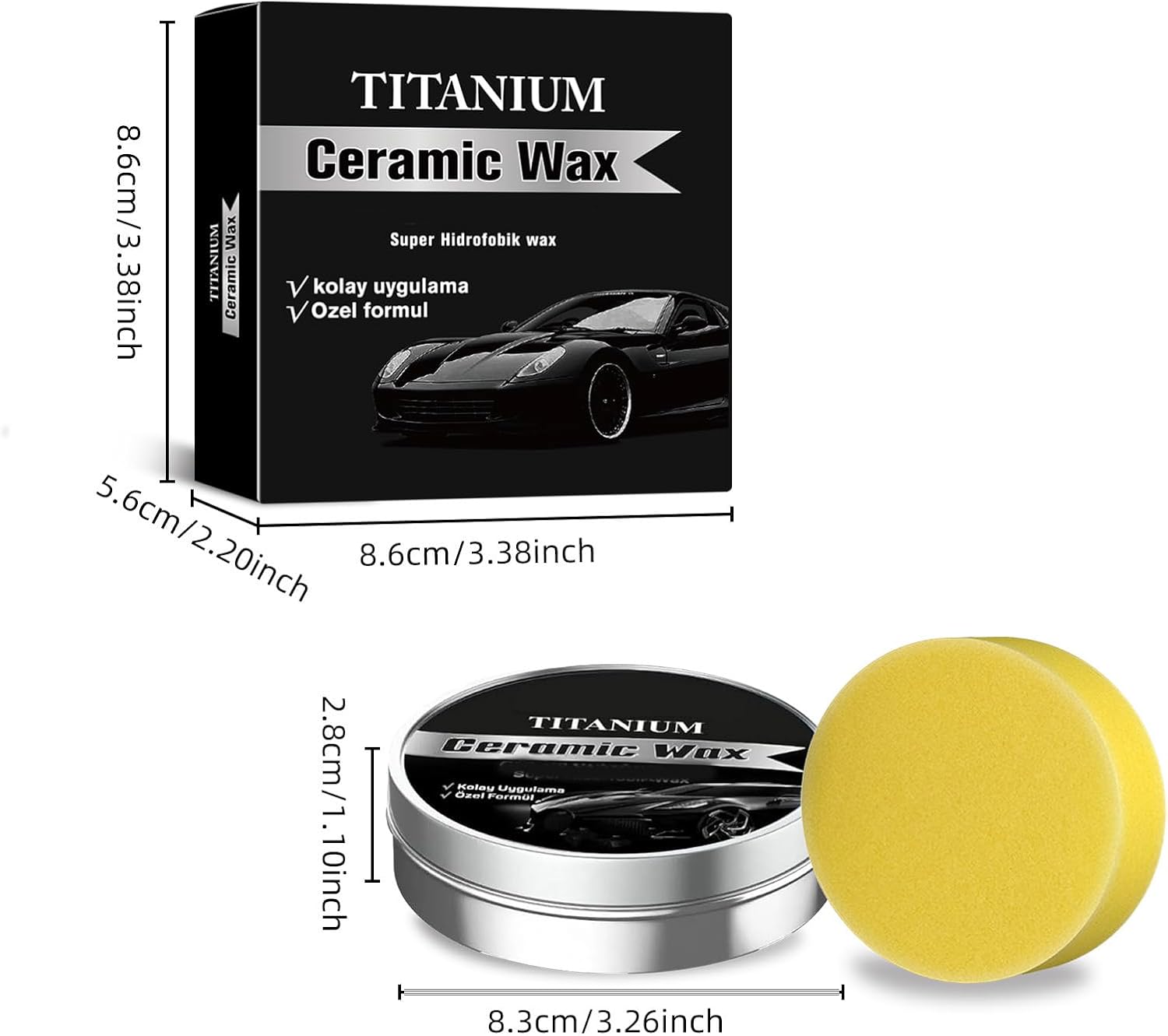 Cera de Céramica de Titanio para Pulido Automotriz