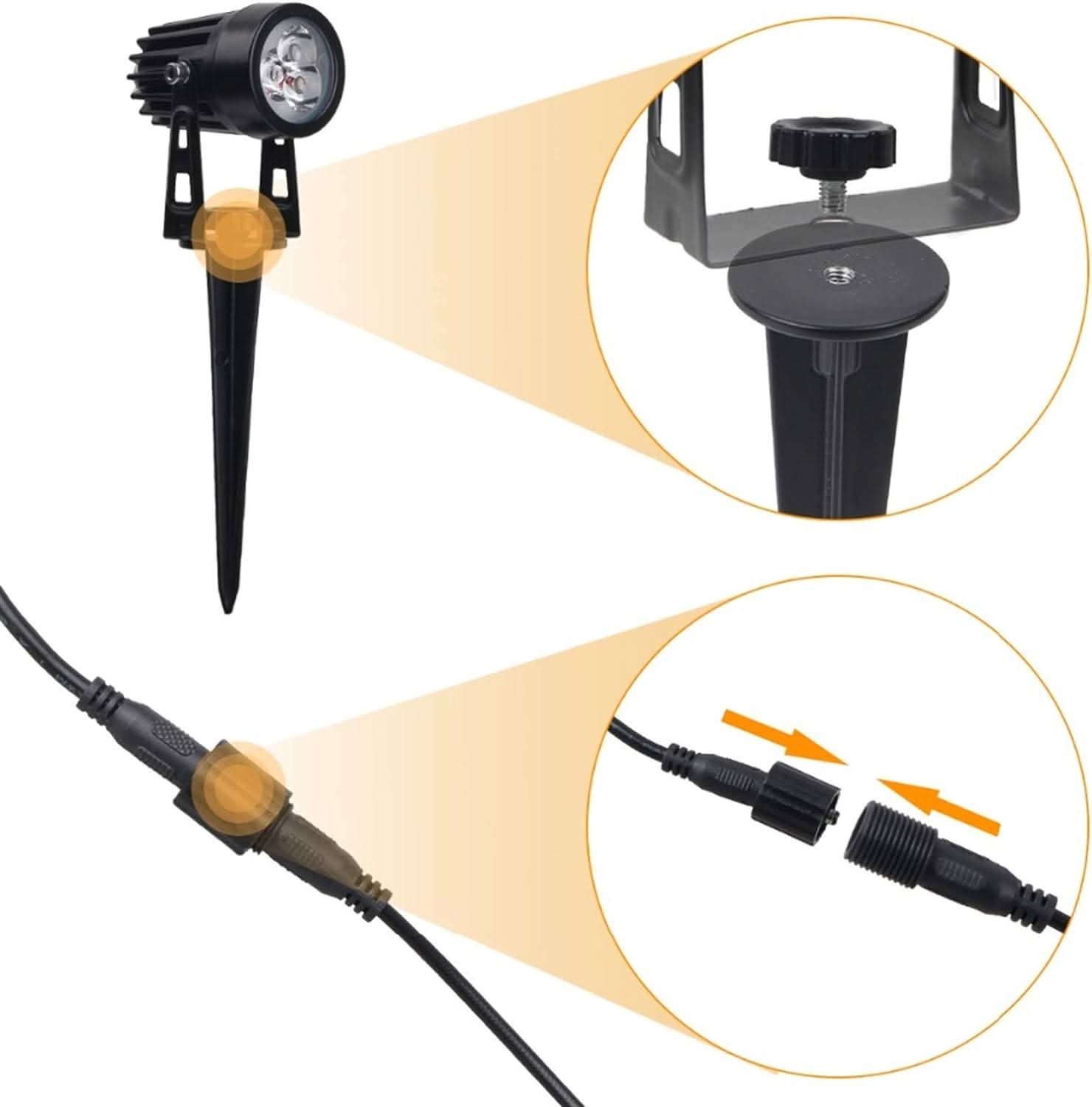 Pack de 4 Luz Led Solar T-SUN 280 Lumenes Ip65