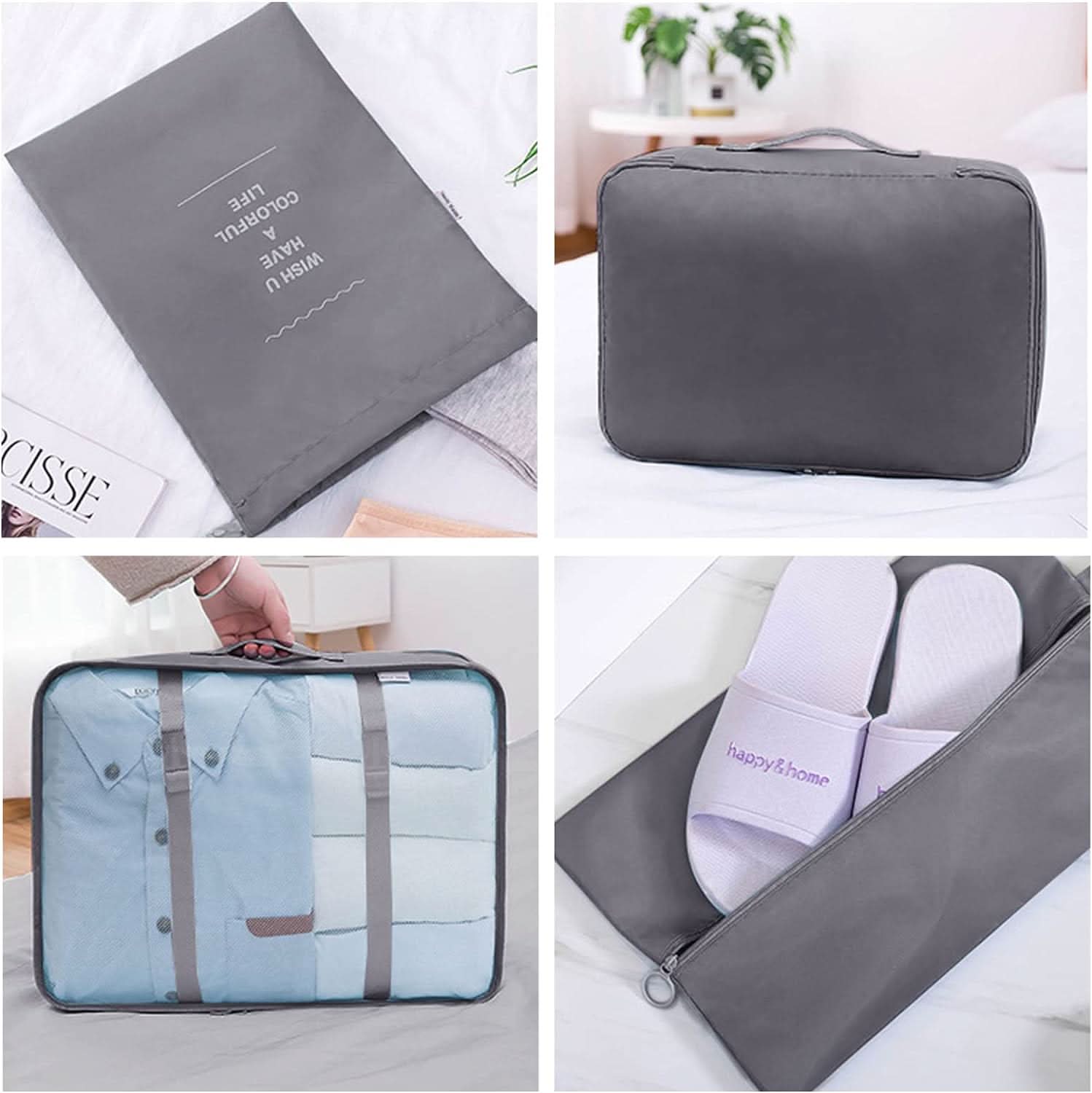 Bolsas Organizadoras para Viaje de 8 Piezas
