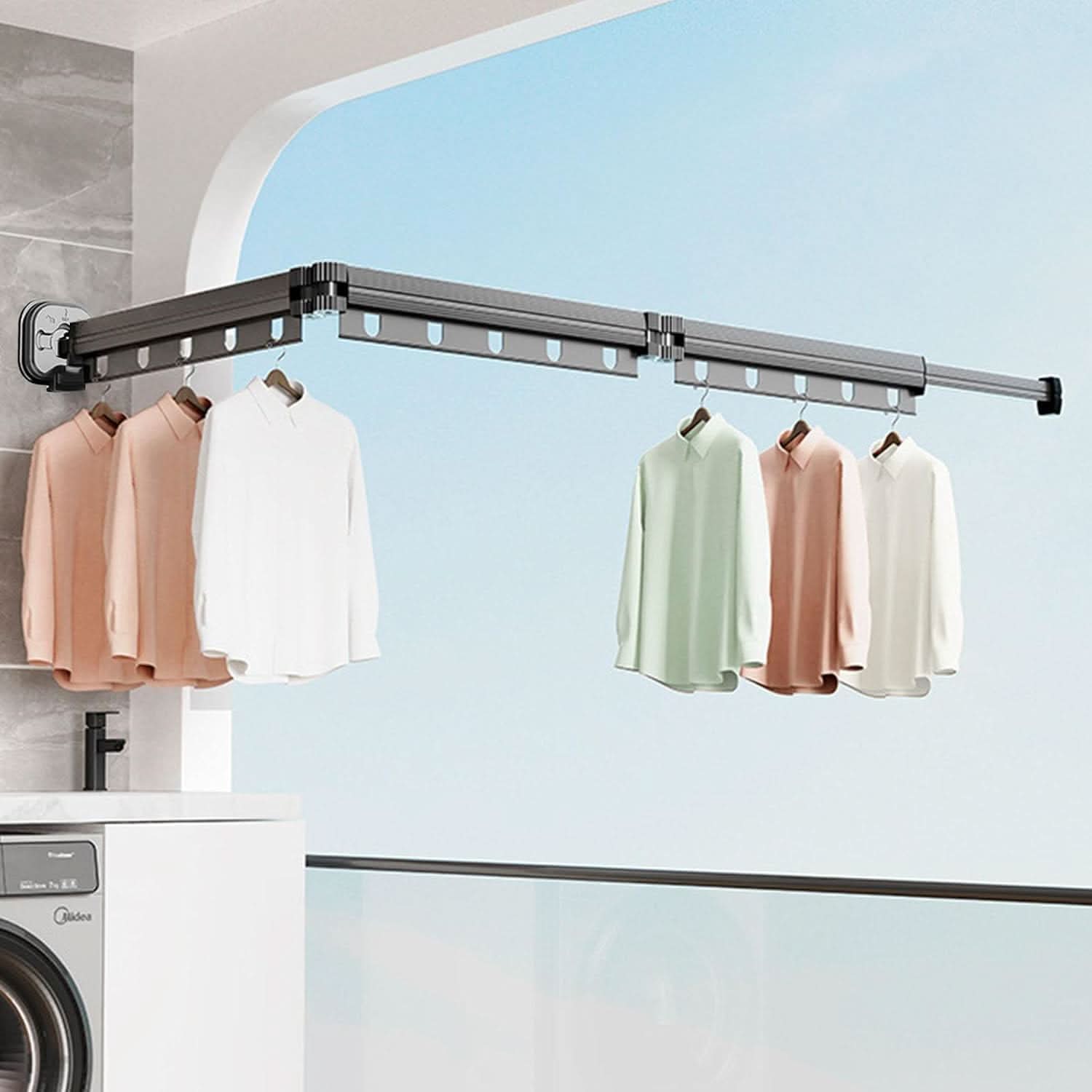 Tender Perchero Extensible con Ventosa Drying Rack