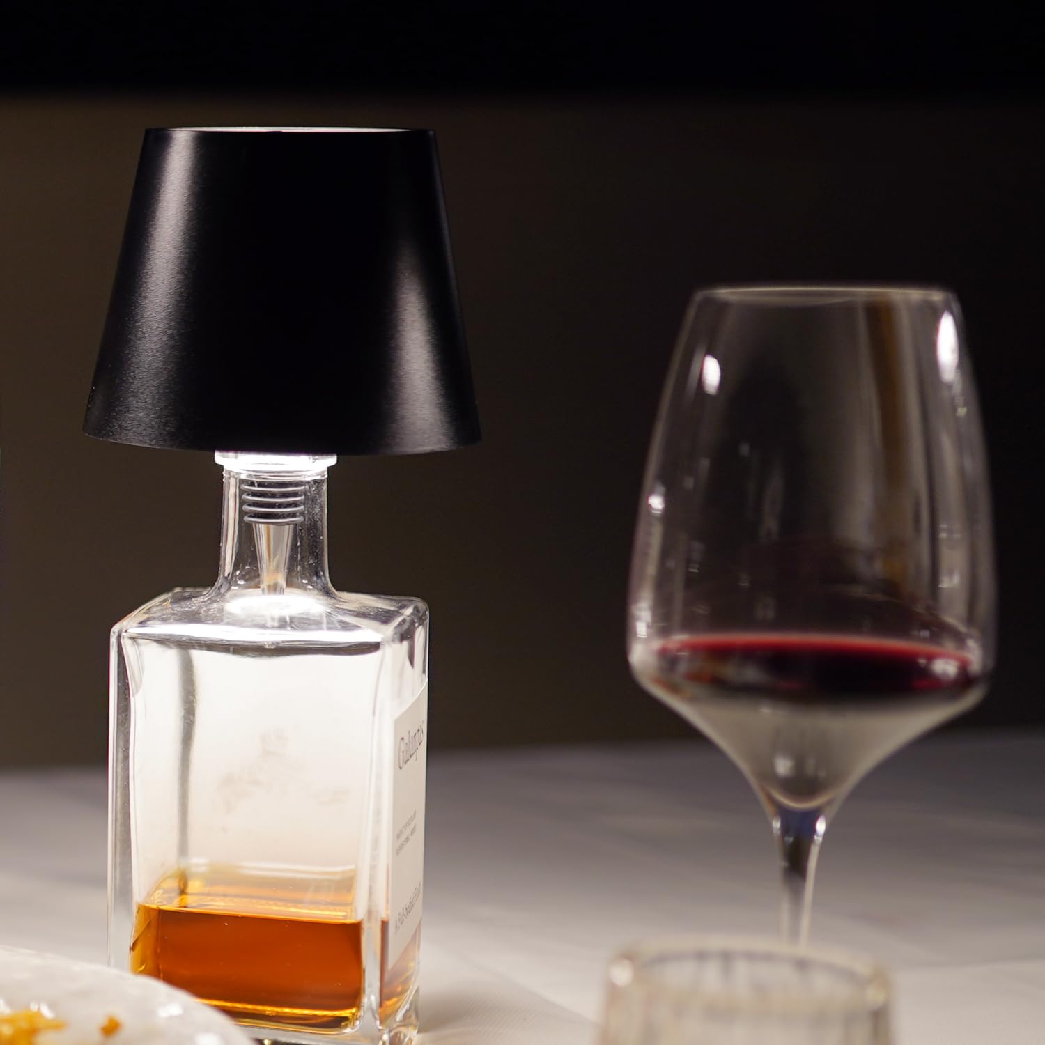 Lampara Botella Inalámbrica Táctil de 3 Colores y Atenuación