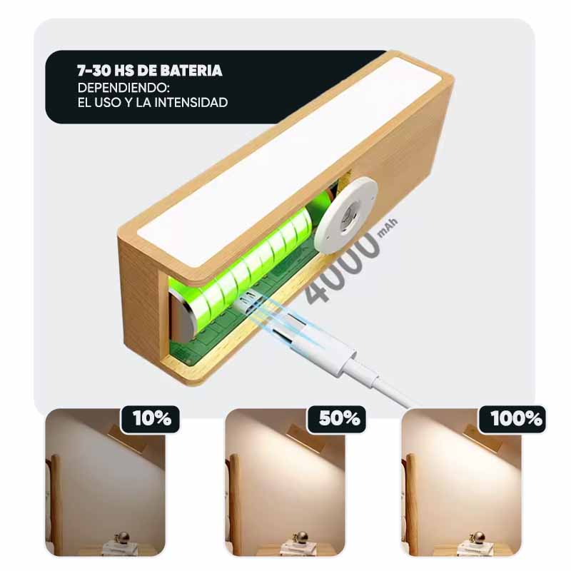 Lampara Led de Madera Lightwood 360 grados