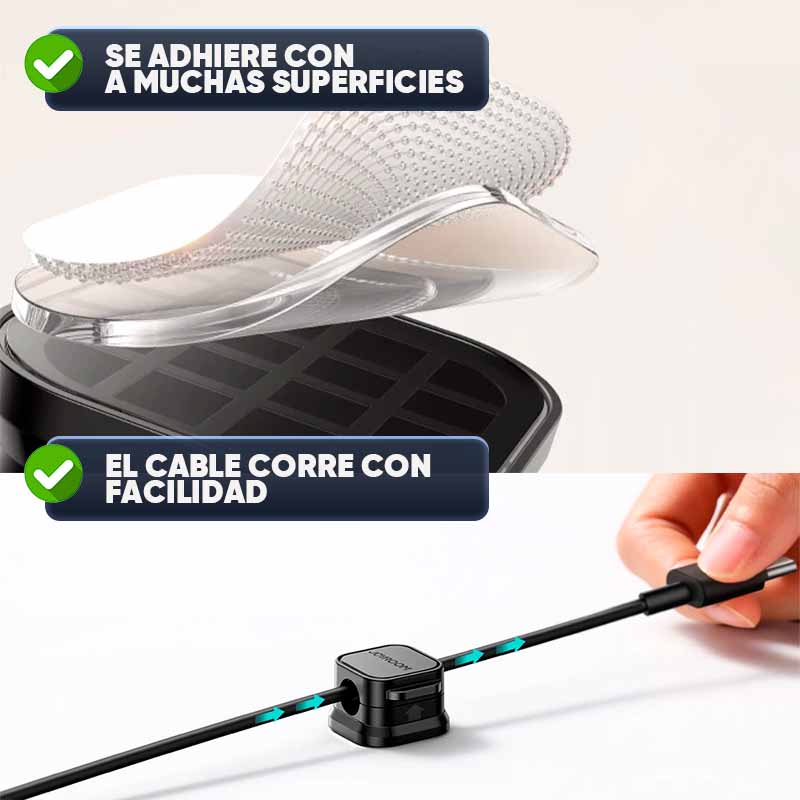 Set de 6 Organizadores Magneticos Para Cables
