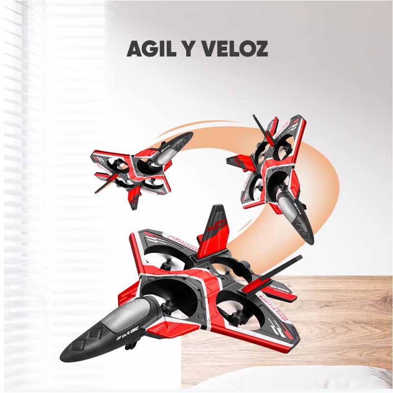 Avión Drone con Luces Led y Control Remoto