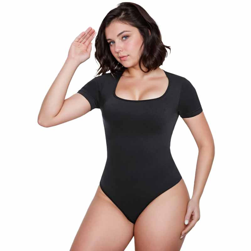 Body con Mangas Moldeador Elástizado