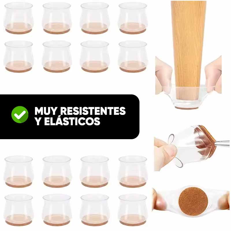 Pack de 16 Protectores de Silicona para Sillas Milhome