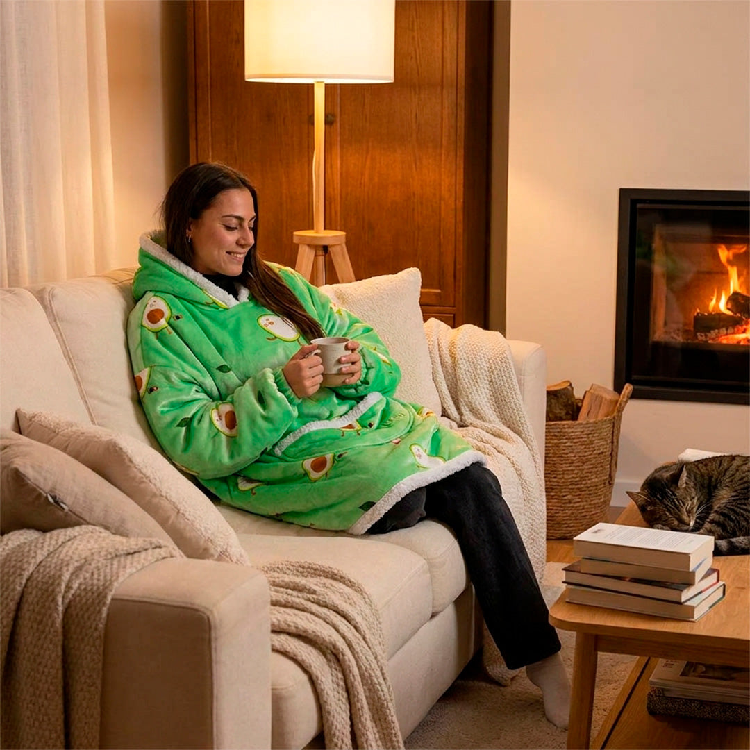 Hoodie Adultos Polar con Capucha Marca Wilma