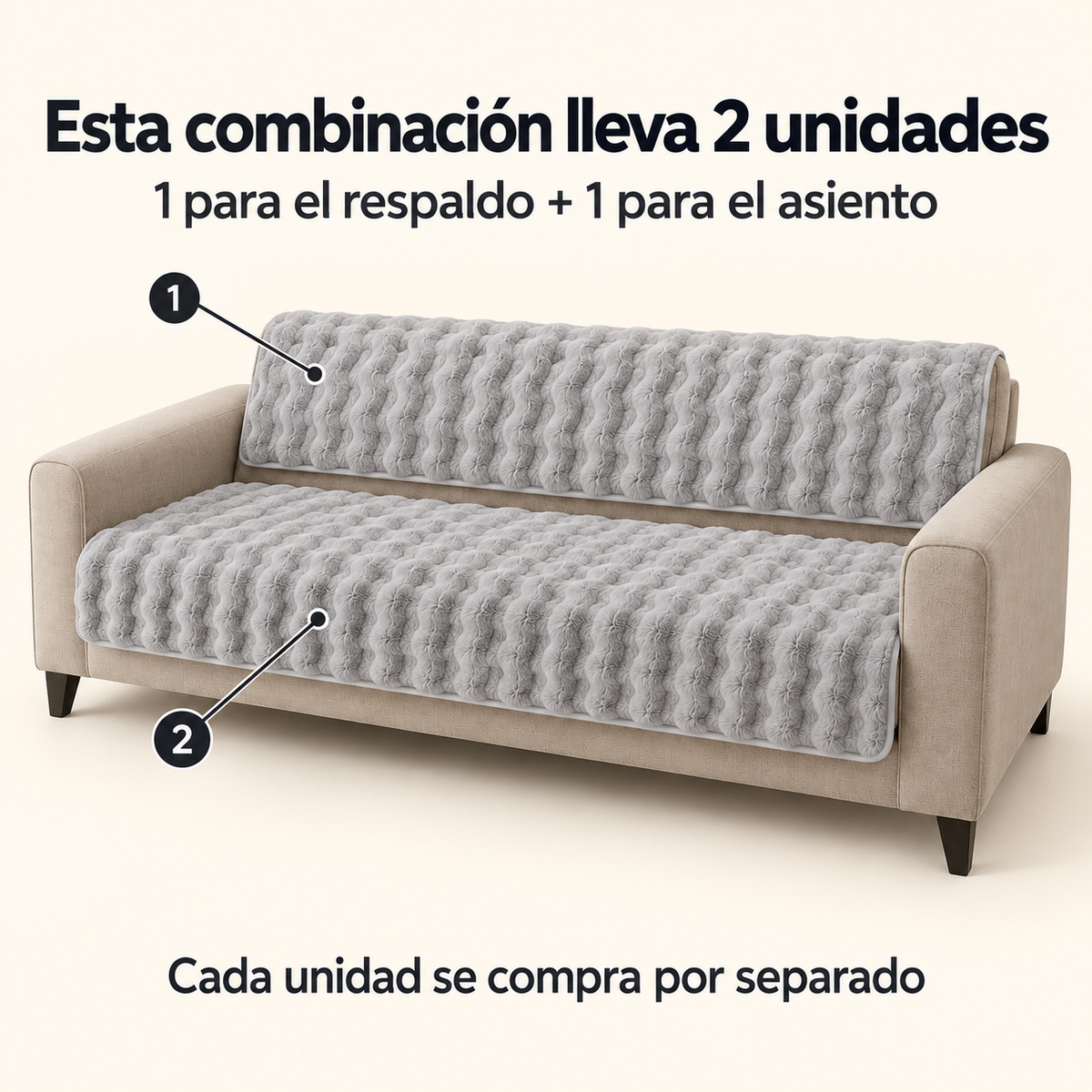 Funda Protectora de Sofá SoftRabbit con Antideslizante