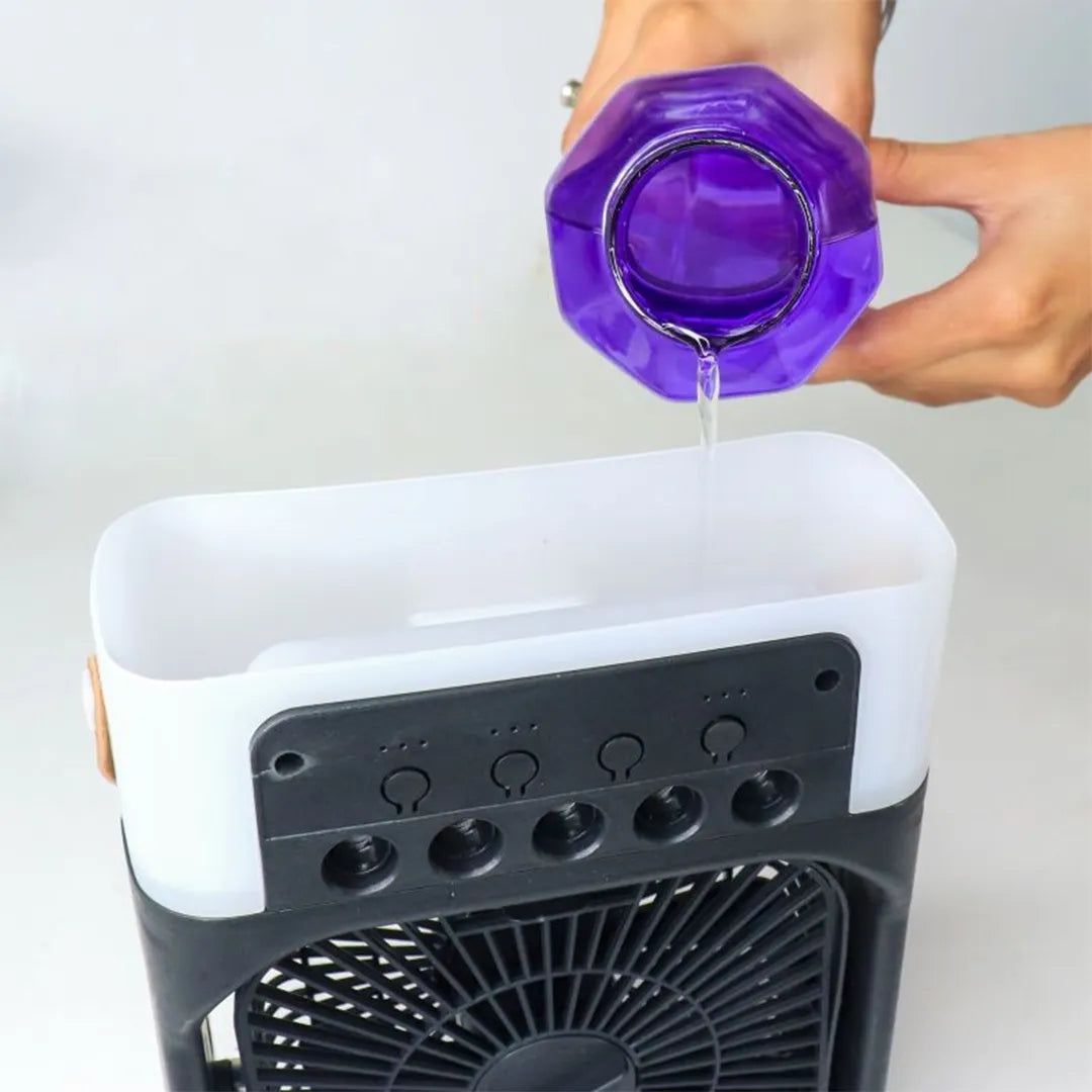 Mini Ventilador con Enfriador de Aire 3 en 1