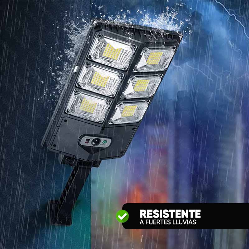 Foco Solar Grande 6 Luces Led con Control