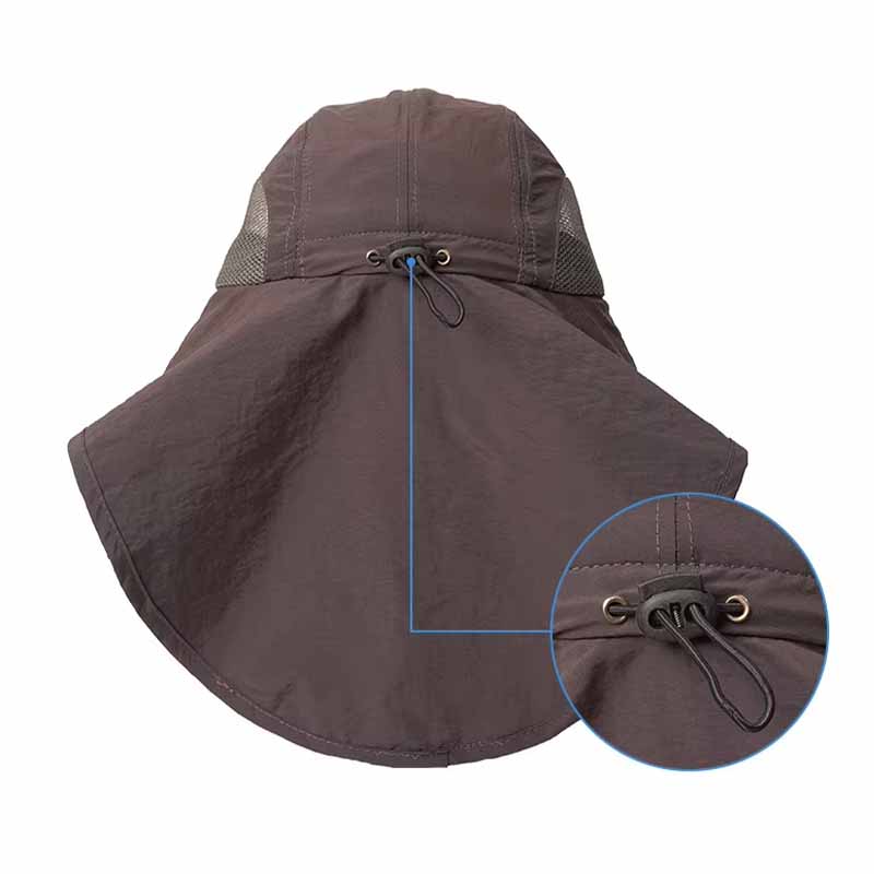 Sombrero con Solapa con Protección para el Cuello