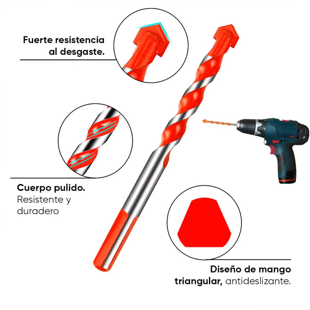 Pack de 3 Juegos de 5 Brocas Multimaterial ProDrill Leisel
