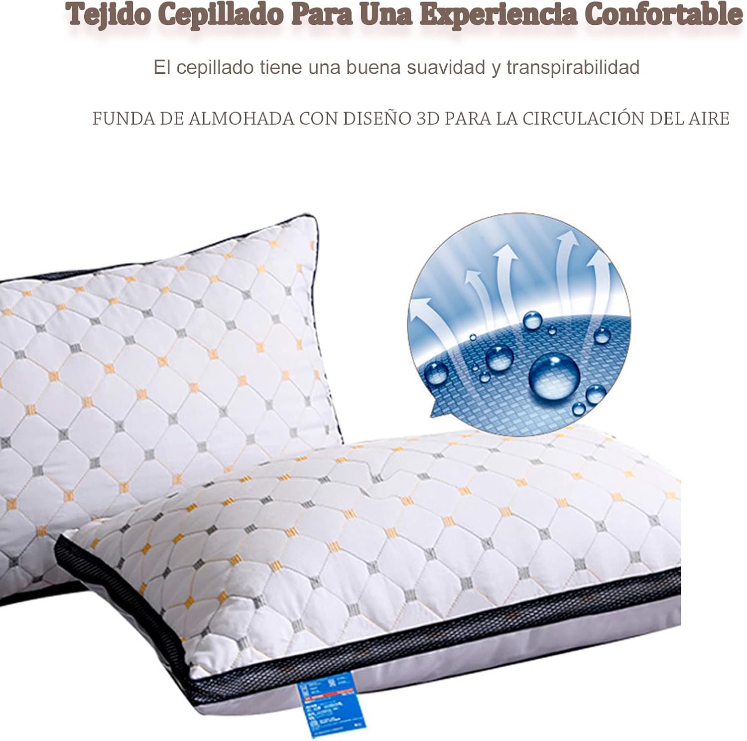 Almohada Queen Size Ultra Suave Baja