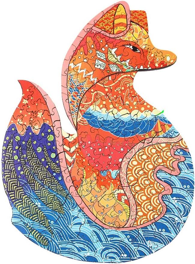 Puzzle de Madera de 200 Piezas Diseño Zorro