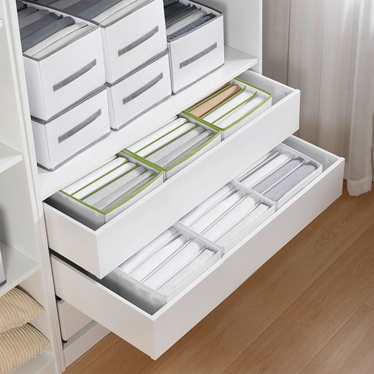 Organizador de ropa con 8 divisiones Milhome vista adicional – Milgenial Uruguay