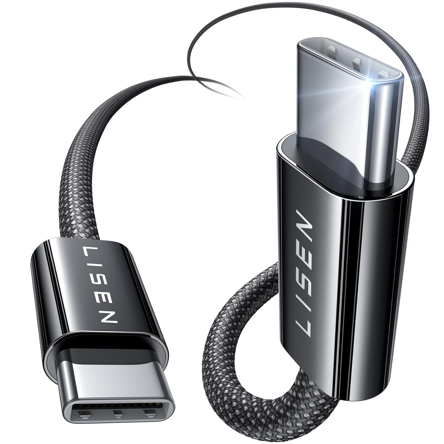 Cable LISEN Carga Rapida usb C 3.0 Trenzado