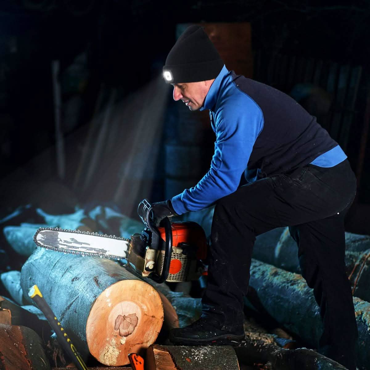 Gorro con Linterna Led Recargable USB