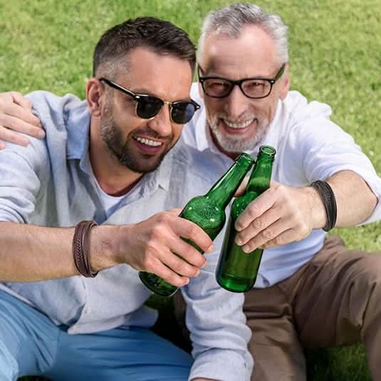 Pulsera de Cuero Bliss Band con Cierre Lateral