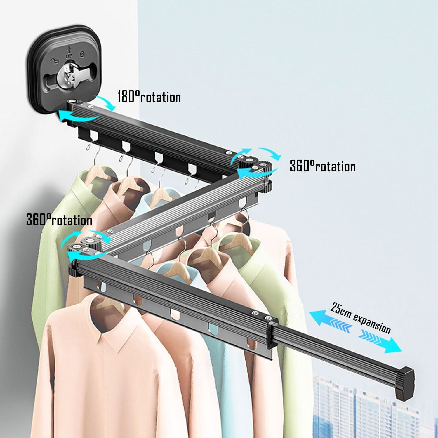 Tender Perchero Extensible con Ventosa Drying Rack