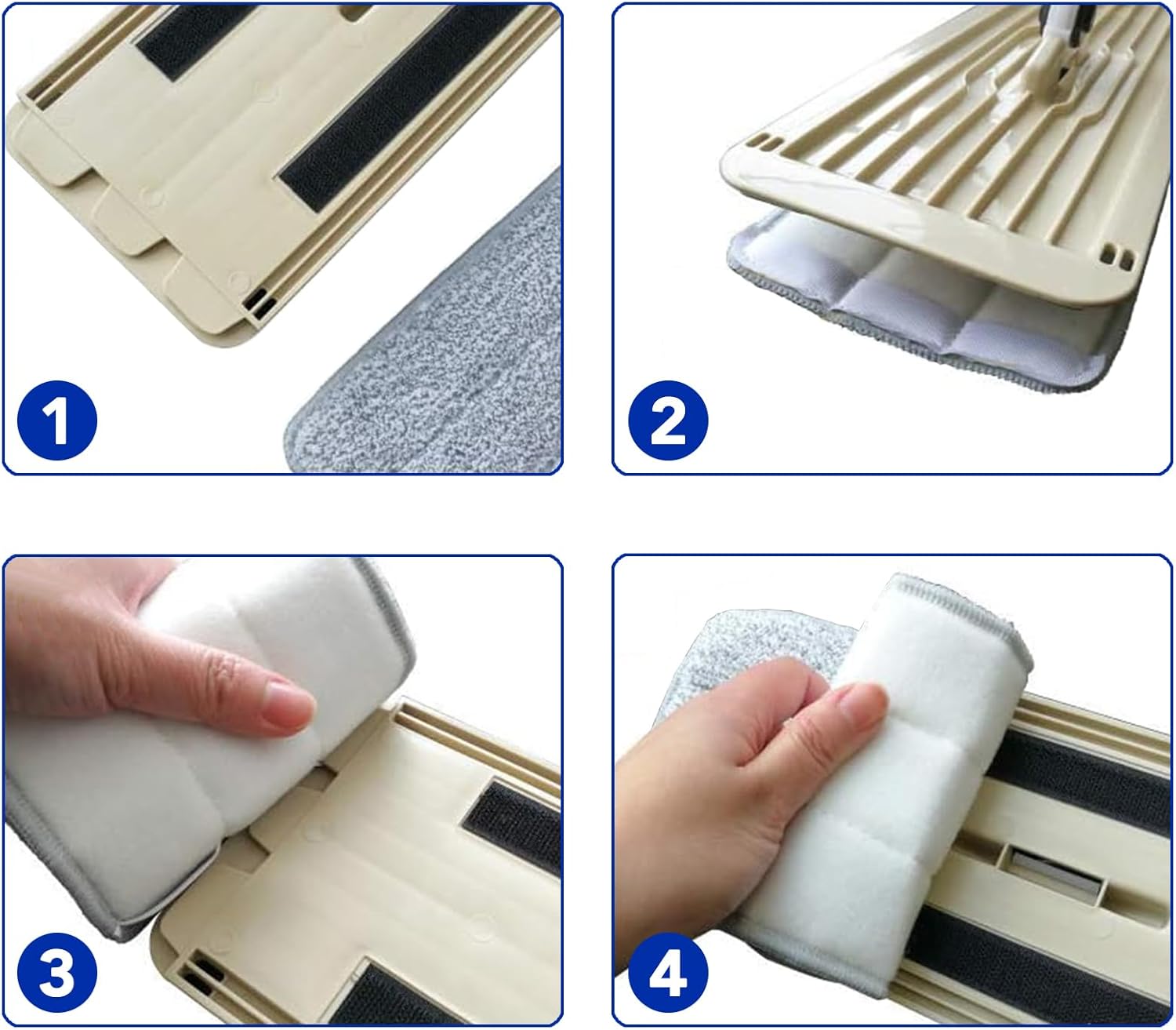 Set de 2 Paños de Repuesto para Mopa Vaster