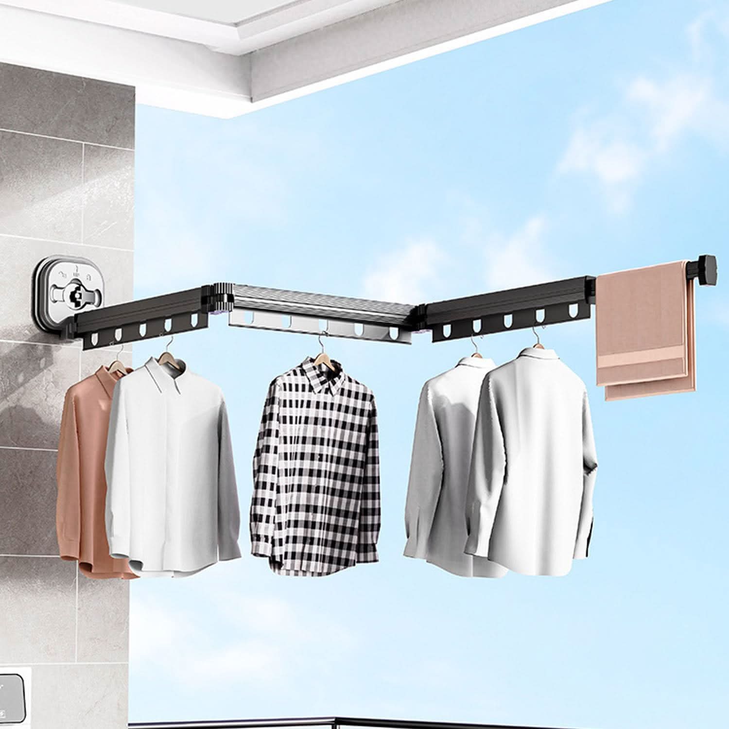 Tender Perchero Extensible con Ventosa Drying Rack