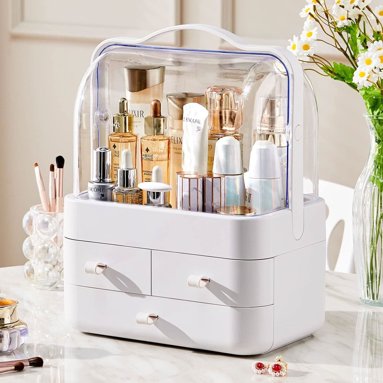 Organizador de Maquillaje con 3 Cajones Gran Capacidad