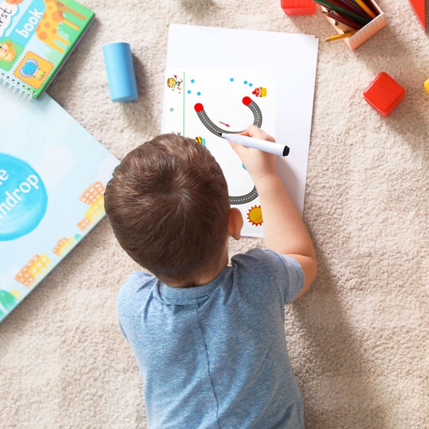Juguete Libro Mágico Reutilizable Educativo para Niños