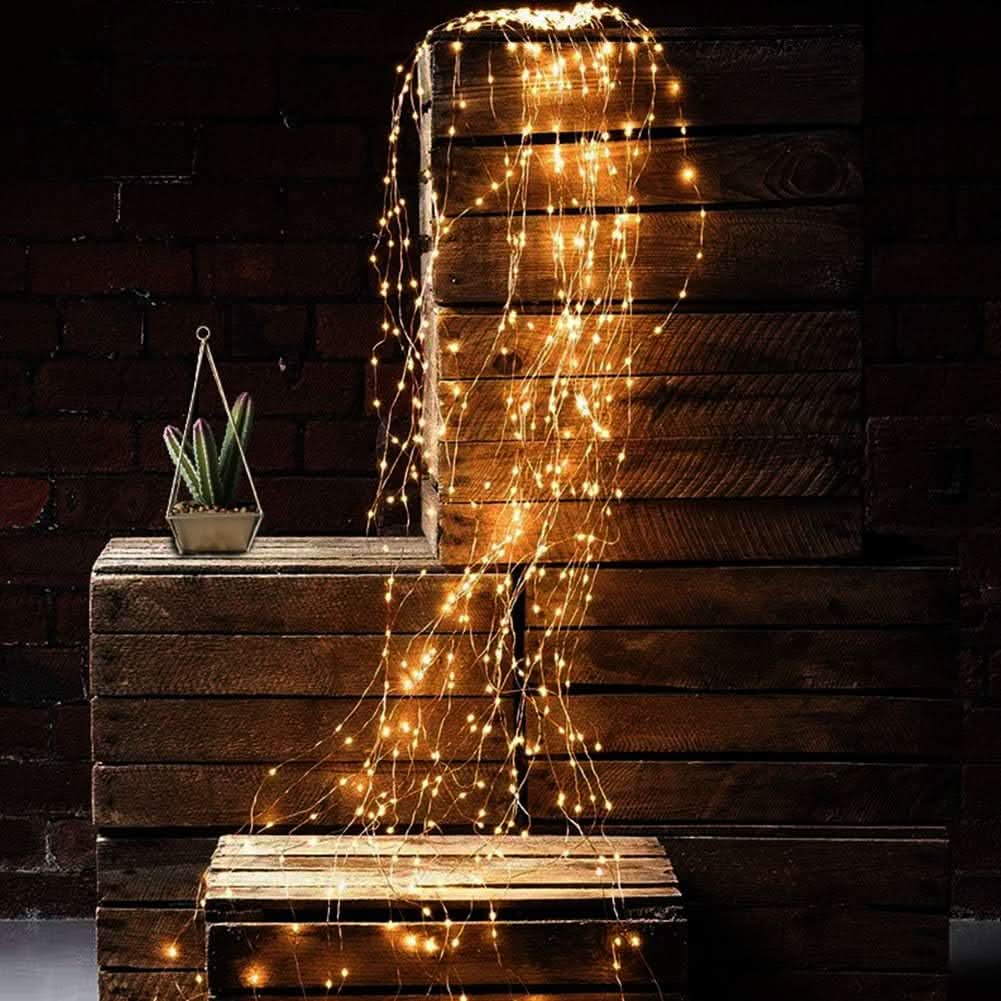 Guia de 100 Luces Firefly de Navidad 12m Led Calidas