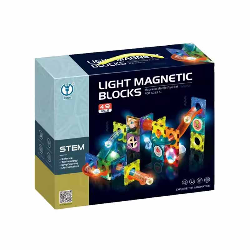 Bloques Construcción Magnéticos con Luces Pista Laberinto