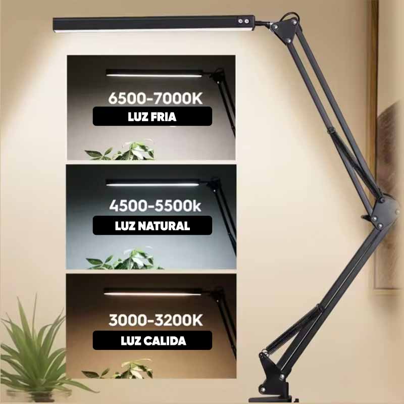 Lampara Articulable para Escritorio de 10w con 3 Modos