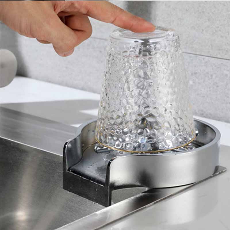 Limpiador de Vasos y Vajilla a Presión para Mesada