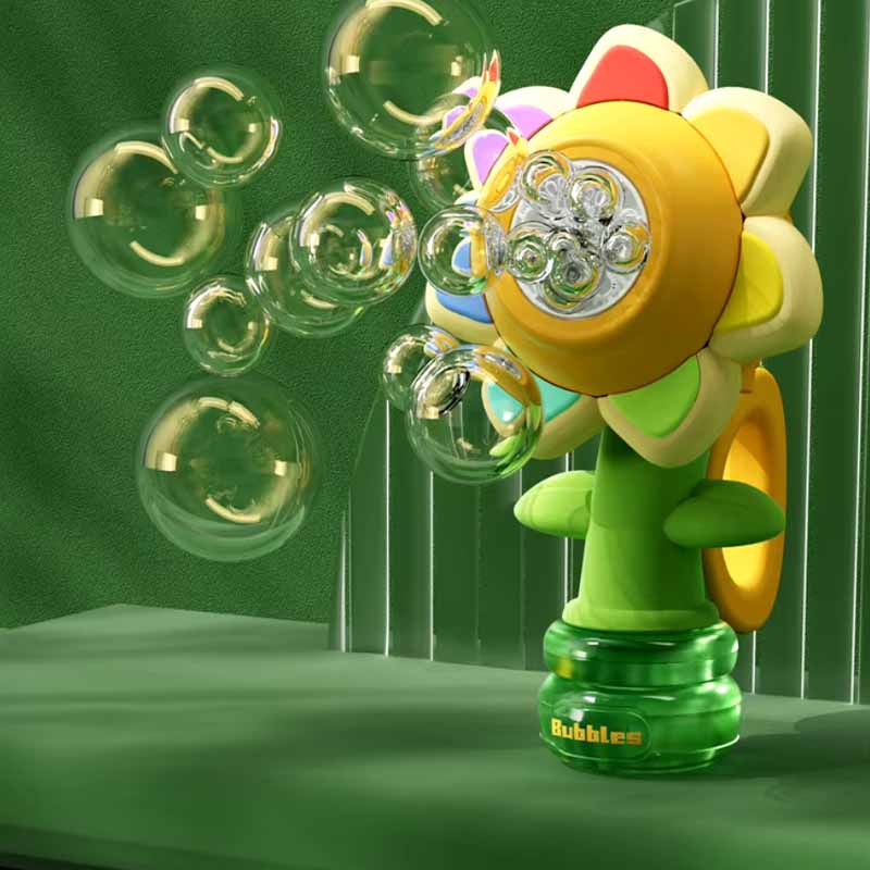 Burbujero Girasol a Bateria con Movimiento