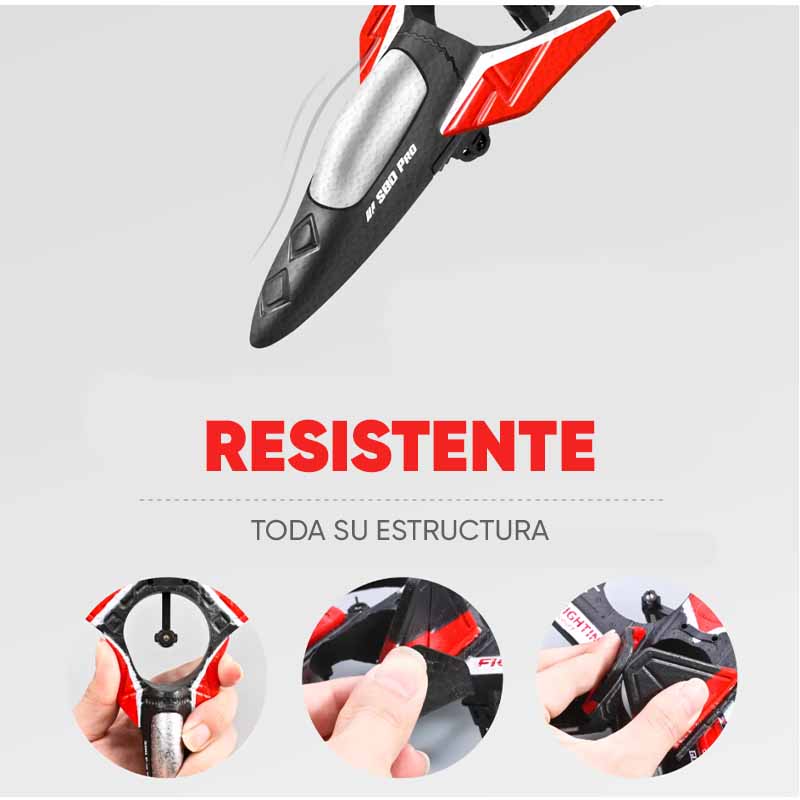 Avión Drone con Luces Led y Control Remoto