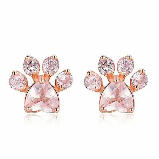 Set Catpaw en Plata 925 Gold Rose - Mil Genial Uruguay