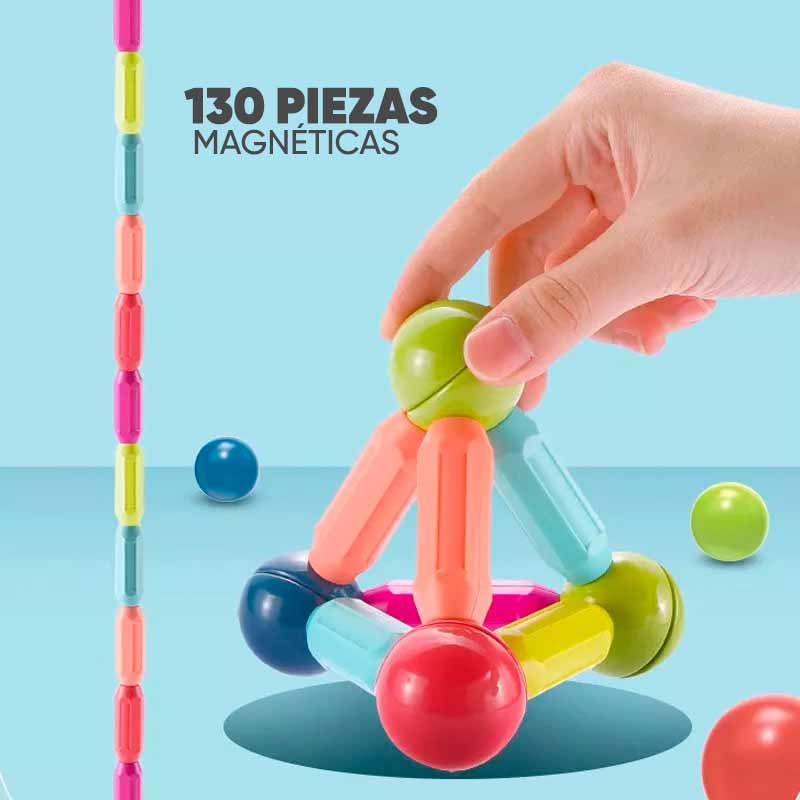 Juego de Varilla Magnético 130 Piezas