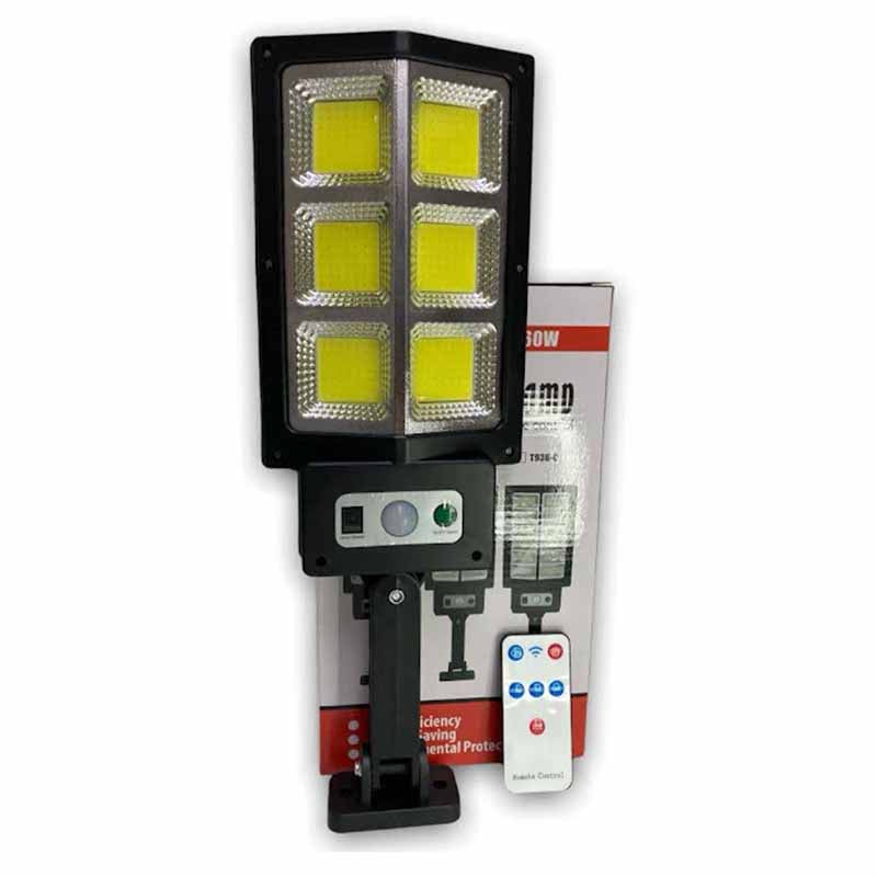 Foco Solar Grande 6 Luces Led con Control
