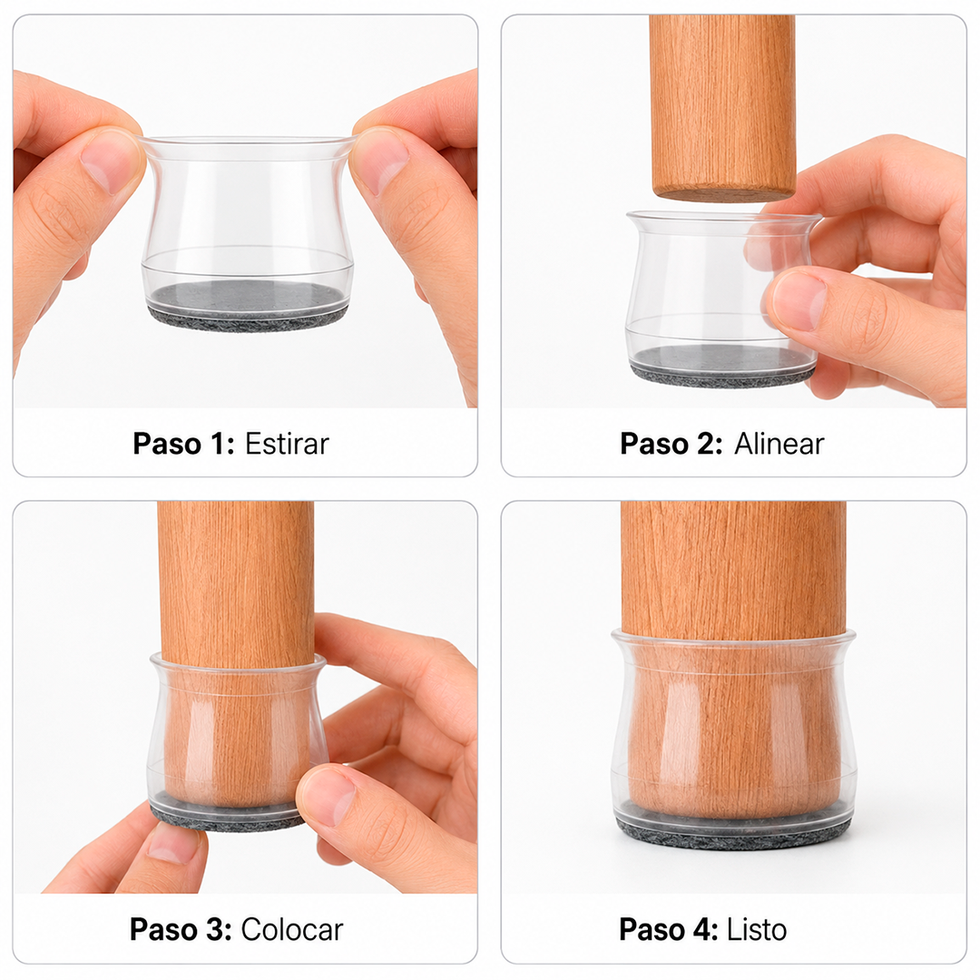 Pack de 16 Protectores de Silicona para Sillas Milhome