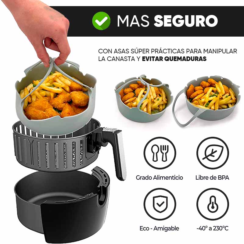 Set de Silicona Para Freidora sin Aceite