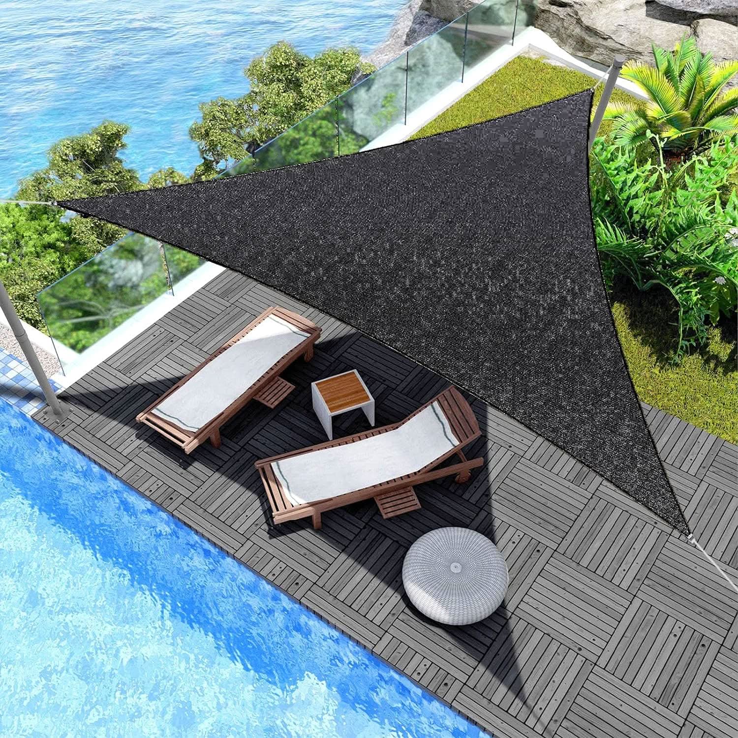 Malla Parasol Triangular Vela Impermeable