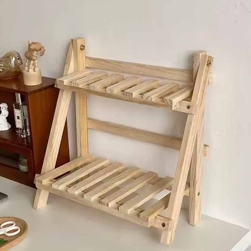 Estanteria de Madera 2 Niveles para Escritorio