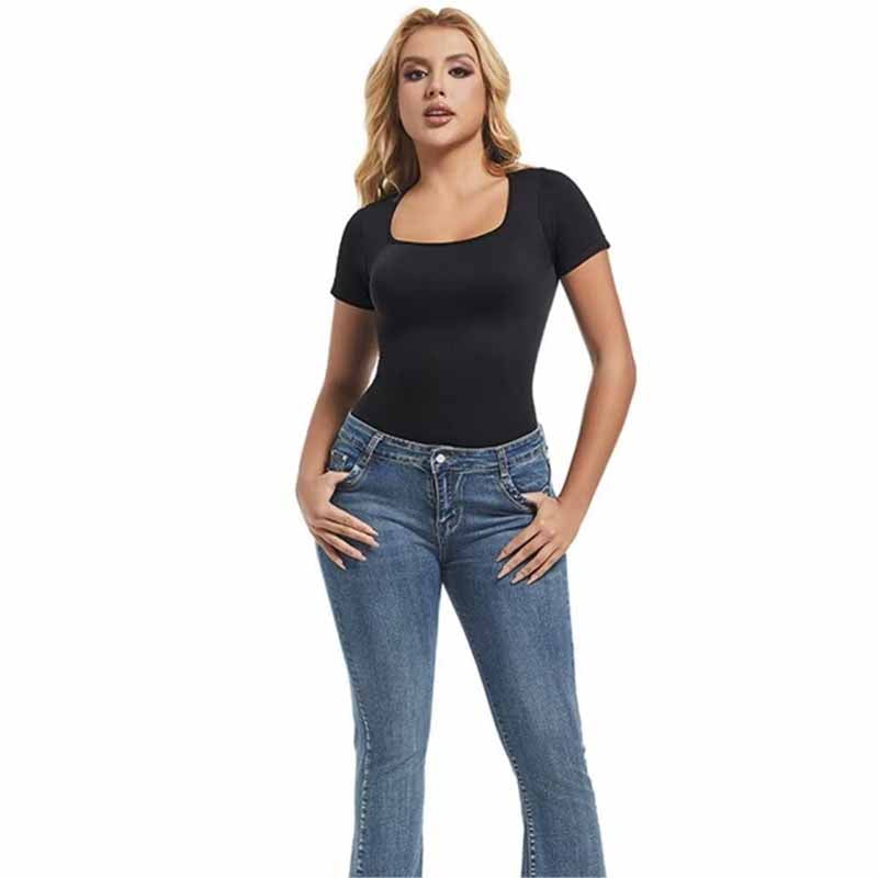 Body con Mangas Moldeador Elástizado