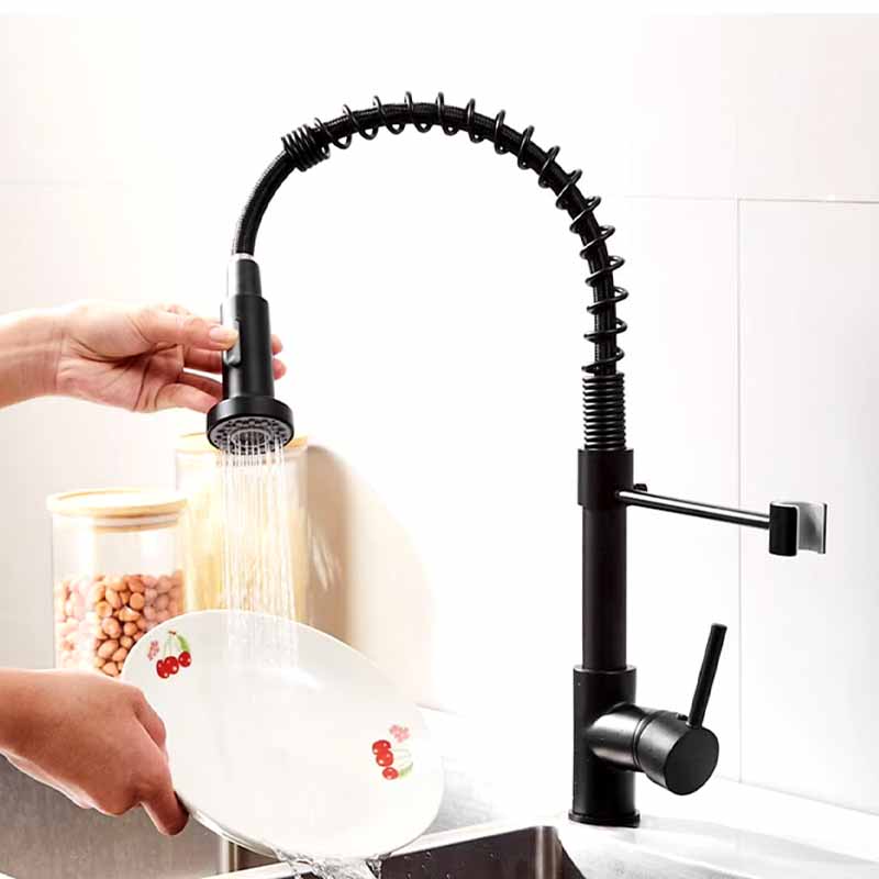 Canilla Monocomando Extensible de Cocina con Soporte