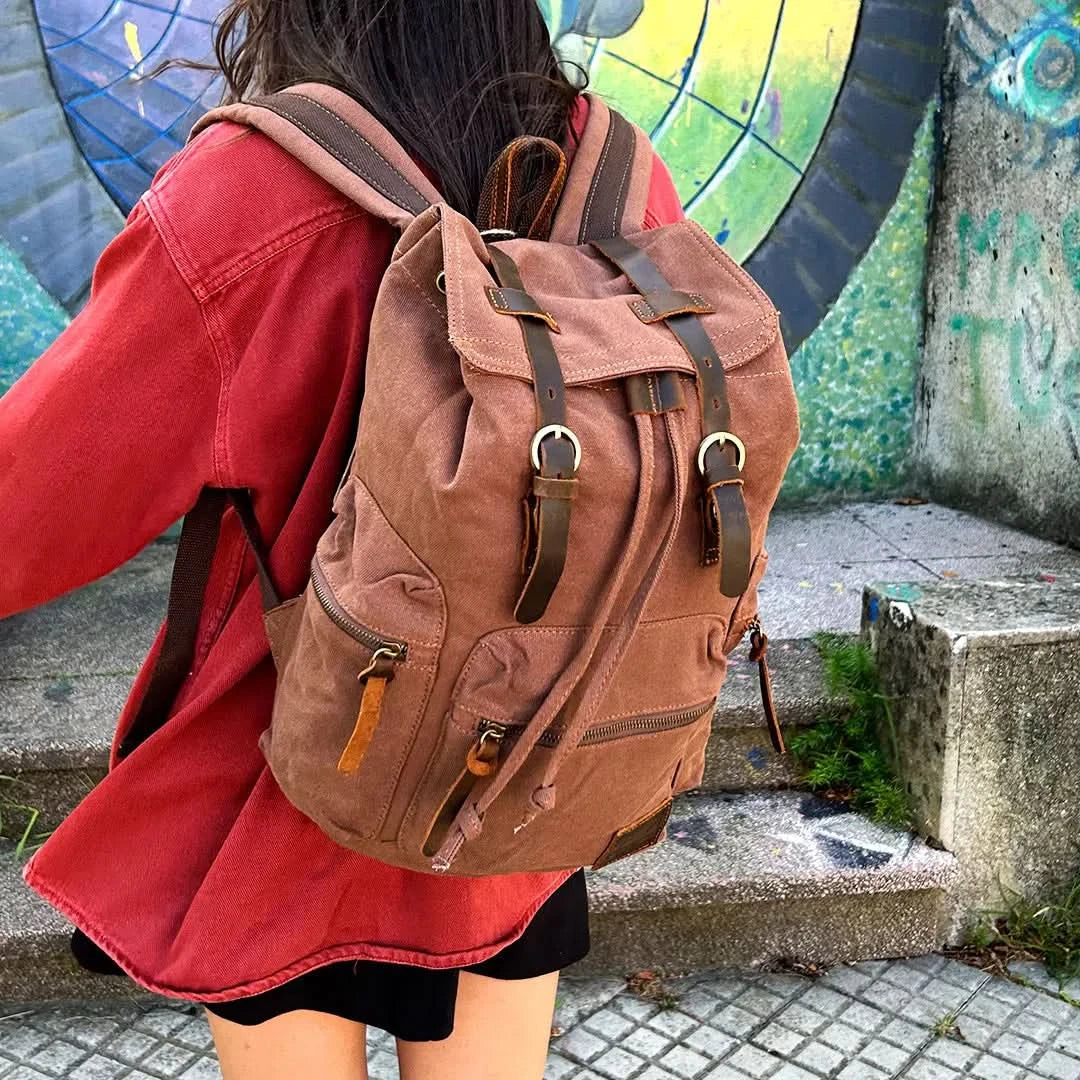 Mochila Kaukko Vintage Casual de Lona Marca Vinitivo