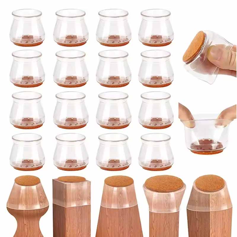 Pack de 16 Protectores de Silicona para Sillas Milhome