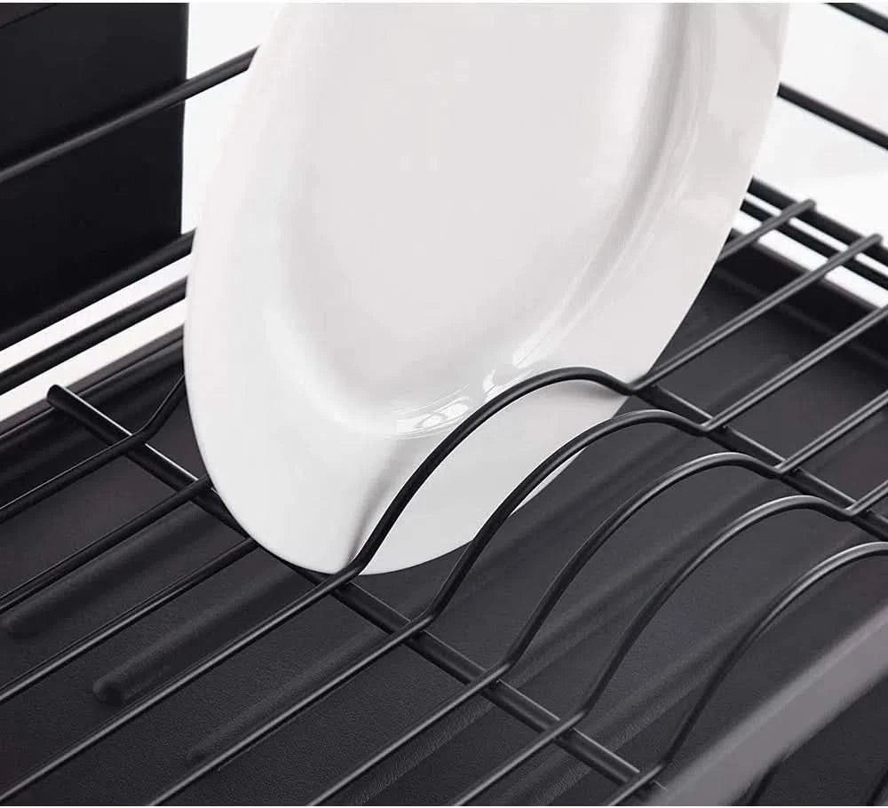 Escurridor Acero y Madera de 1 Nivel con Bandeja