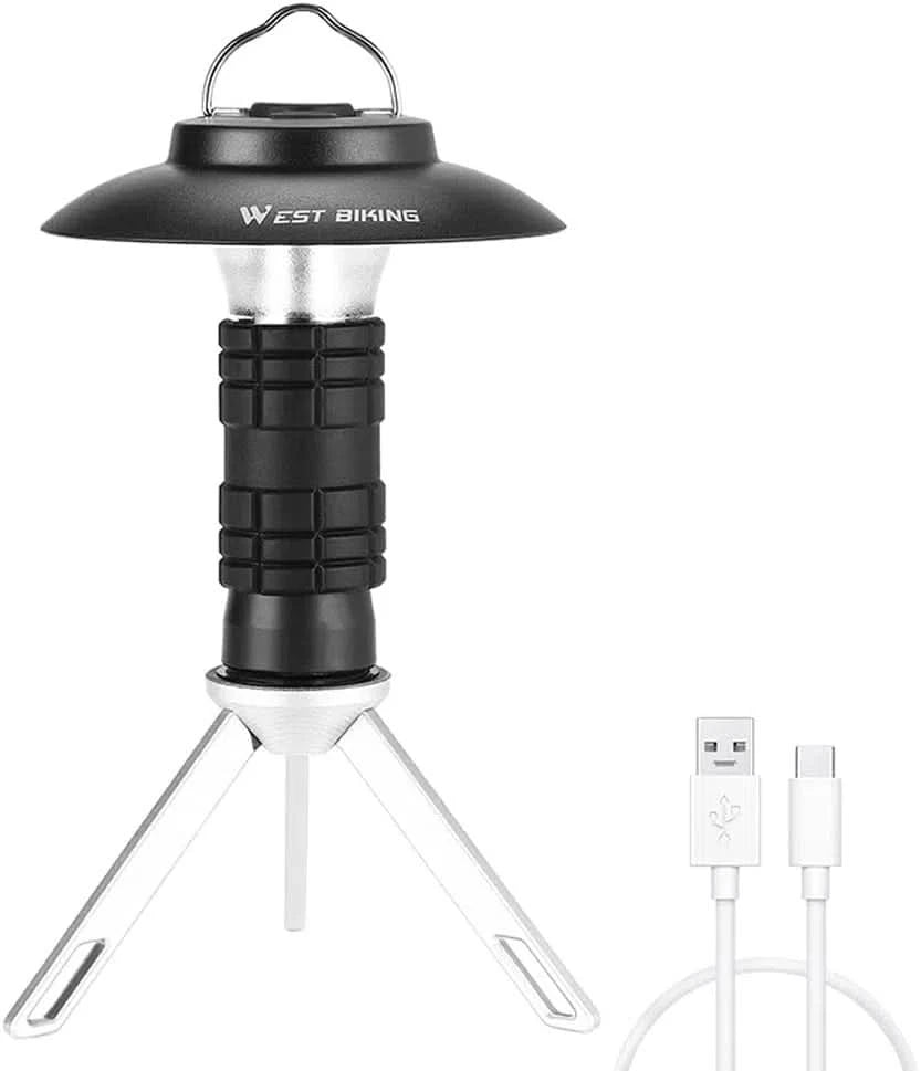 Farol de Camping Recargable 3 Modos con Luz Led y Carga USB