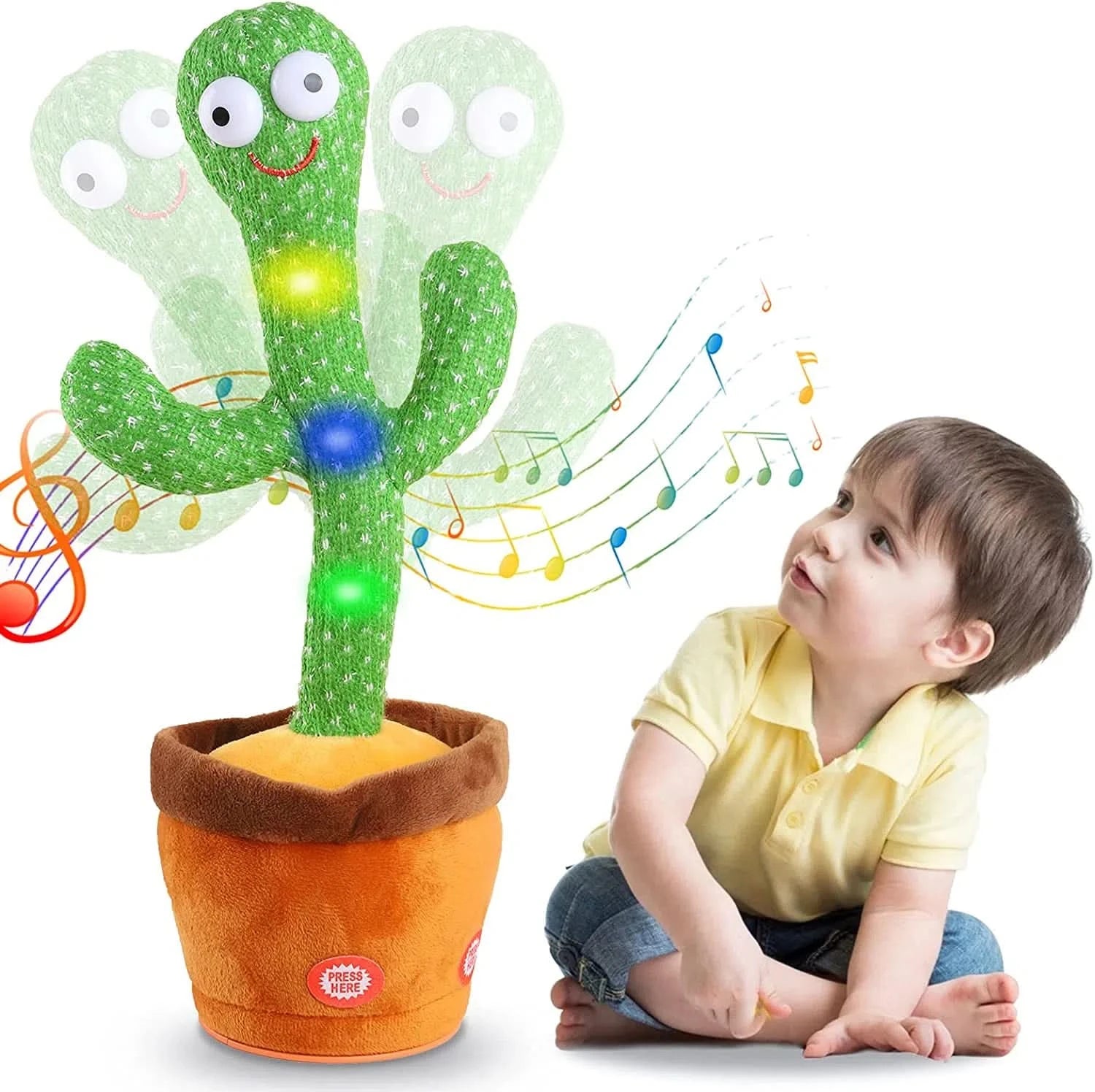 Juguete Didáctico Cactus  Bailarín con Luces y Sonido