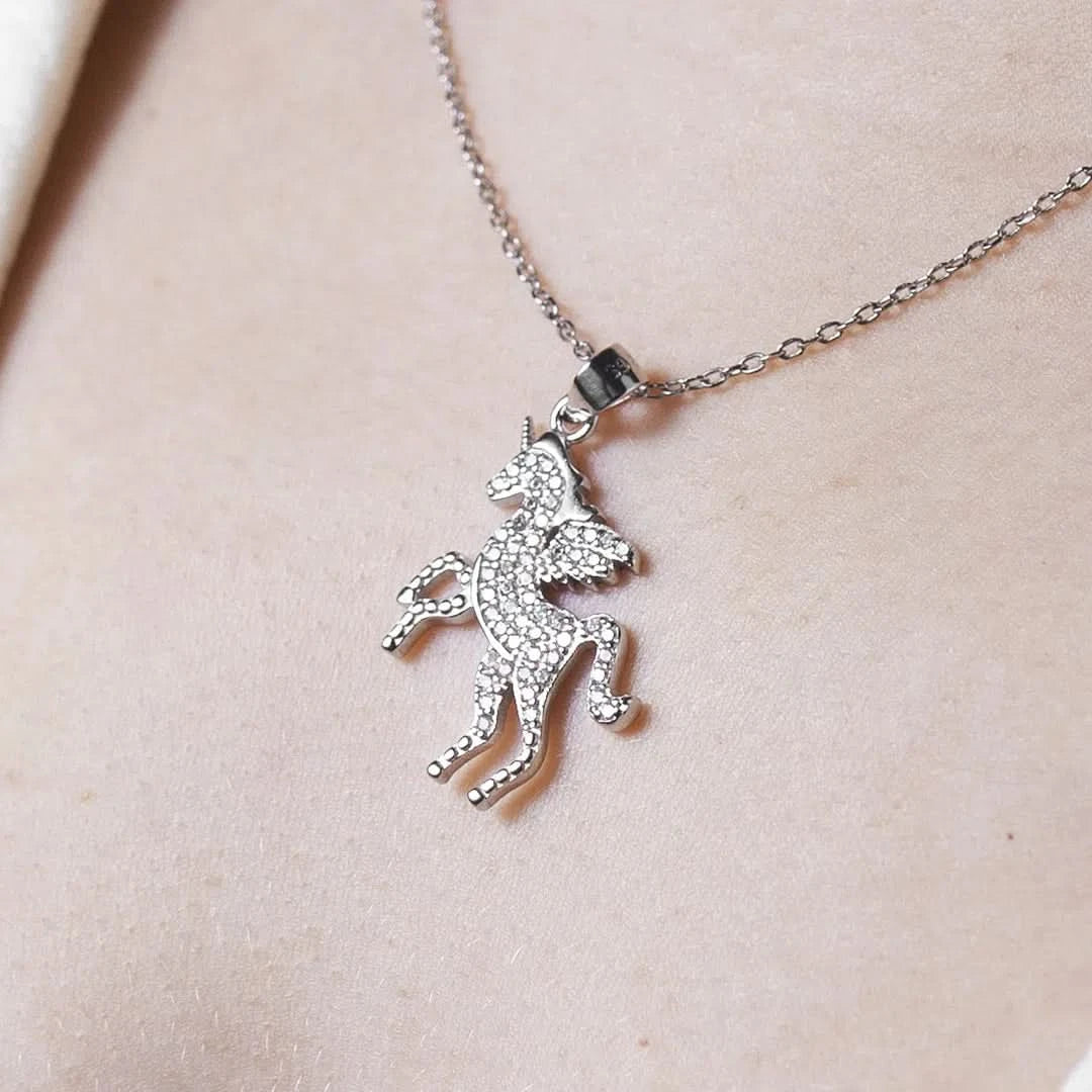 Colgante Unicornio Plata 925 - p19032
